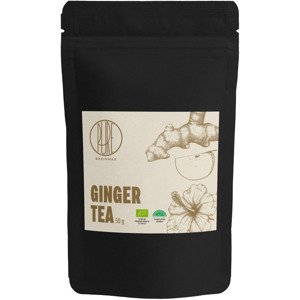 BrainMax Pure Ginger Tea, zázvorový čaj, BIO, 50 g Objem: 50 g *CZ-BIO-001 certifikát / bylinný čaj se zázvorem, jablkem a pomerančovou kůrou