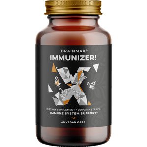 BrainMax IMMUNIZER! 60 rostlinných kapslí 17 nejsilnějších látek pro posílení imunitního systému, 30 dávek, doplněk stravy