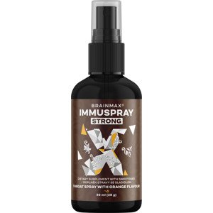 BrainMax ImmuSpray, STRONG, sprej pro podporu imunitního systému, 30 ml Přírodní podpora imunity, 113 dávek, doplněk stravy