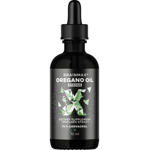 BrainMax Oregano oil, oregánový olej, 10 ml Olej z oregána s obsahem 75% karvakrolu, doplněk stravy
