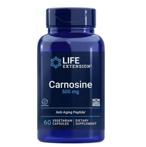 Life Extension Carnosine, karnosin, 500 mg, 60 rostlinných kapslí