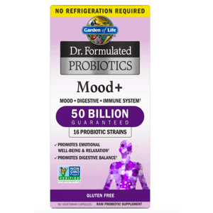 Garden of life Dr. Formulated Probiotics Mood+, probiotika, 50 miliard, 60 rostlinných kapslí Doplněk stravy