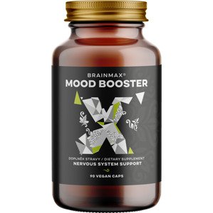 BrainMax Mood Booster, komplex pro podporu nálady, 90 rostlinných kapslí Komplex pro duševní rovnováhu, klidnou mysl a psychickou pohodu, 45 dávek, doplněk stravy
