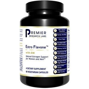 PRL Estro Flavone, DIM (diindolylmethan), 60 rostlinných kapslí, 60 dávek Doplněk stravy