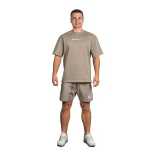 BrainMax bavlněné oversized triko & kraťasy set, šedá Velikost: L Bavlněné tričko a kraťasy v šedém provedení