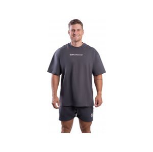 BrainMax bavlněné oversized triko & kraťasy set, tmavě šedá Velikost: L Bavlněné tričko a kraťasy ve tmavě šedém provedení