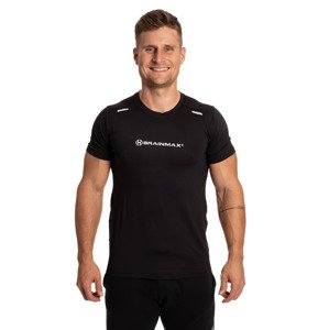 BrainMax pánské fitness triko, černé Velikost: XL Sportovní tričko pro muže
