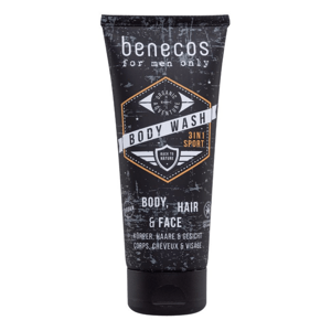 Benecos Sprchový gel pro muže 3v1 Sport, BIO, 250 ml