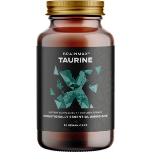 BrainMax Taurine, taurin, 825 mg, 90 rostlinných kapslí doplněk stravy