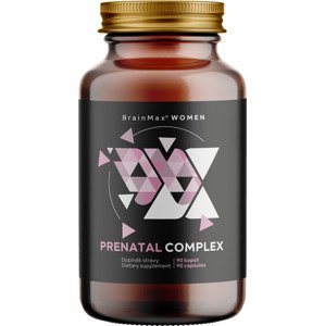 BrainMax Prenatal Complex, komplex vitamínů pro těhotné ženy Počet kapslí: 90 kapslí 30 jedinečných živin pro potřeby žen před otěhotněním, v průběhu těhotenství i během kojení. Doplněk stravy.