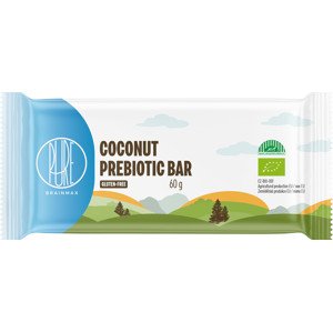 BrainMax Pure Coconut Prebiotic Bar, prebiotická tyčinka, Kokos, BIO, 60 g *CZ-BIO-001 certifikát / kokosová tyčinka s vlákninou