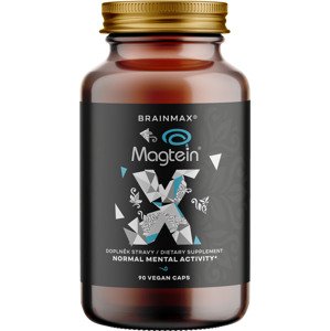 BrainMax Magtein®, Hořčík L-Treonát, 90 rostlinných kapslí Patentovaná forma magnesia pronikající do mozku, doplněk stravy