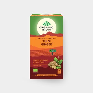Organic India Tulsi Zázvor BIO, 25 sáčků - Bio *CZ-BIO-001 certifikát