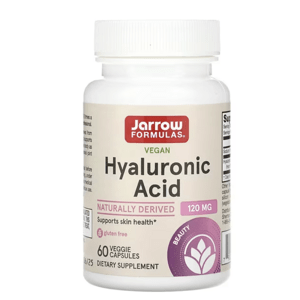 Jarrow Formulas Jarrow Formulas, Hyaluronic Acid, kyselina hyaluronová, 120 mg, 60 kapslí Doplněk stravy