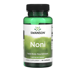 Swanson Noni, morinda barvířská, 500 mg, 60 kapslí Doplněk stravy