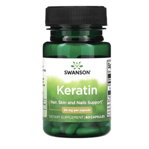 Swanson Keratin, 50 mg, 60 kapslí Doplněk stravy