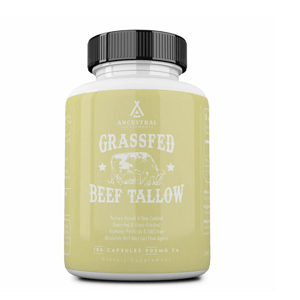 Ancestral Supplements Ancestral Supplements, Grass-fed Beef Tallow, hovězí lůj, 180 kapslí, 30 dávek Doplněk stravy