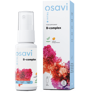 Osavi B-complex With Orange Flavour Oral Spray, B-complex ústní sprej s příchutí pomeranče, 25 ml Doplněk stravy