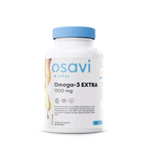 Osavi Omega-3 EXTRA, citrón, 1300 mg, 60 kapslí Doplněk stravy