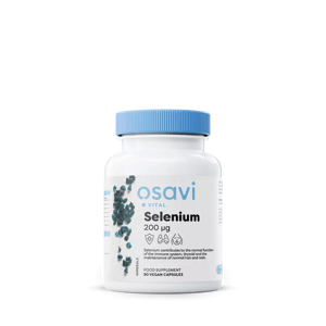 Osavi Selenium, Selen, 200 μg, 90 rostlinných kapslí Doplněk stravy