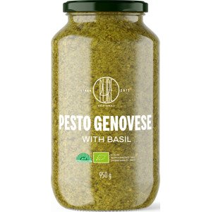BrainMax Pure  Pesto Genovese, bazalkové pesto, BIO Objem: 950 g Pesto z bazalky s extra panenským olivovým olejem a piniovými oříšky / *CZ-BIO-001 certifikát