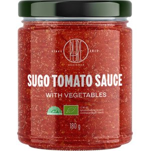 BrainMax Pure Sugo, BIO, 180 g Rajčová omáčka s bazalkou, extra panenským olivovým olejem a olivami / *CZ-BIO-001 certifikát