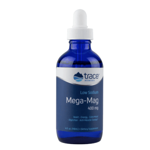 Trace Minerals Mega Mag 400 mg, hořčík s elektrolyty, 118 ml Doplněk stravy
