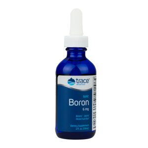 Trace Minerals Ionic Boron (bor v iontové formě), 6 mg, 59 ml Doplněk stravy