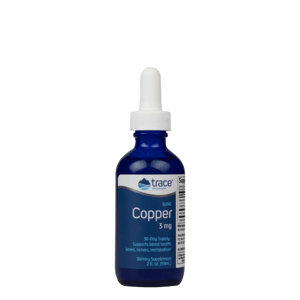 Trace Minerals Ionic Copper, Ionizovaná měď, 3 mg, 59 ml Doplněk stravy