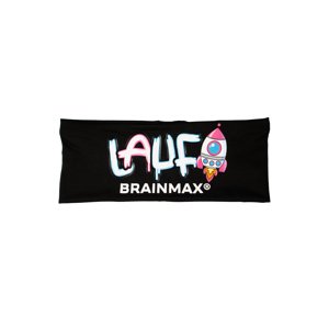BrainMax LAUF sportovní čelenka, černá Pevná čelenka pro aktivní muže i ženy