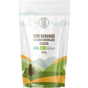 BrainMax Pure Mini banánky v hořké čokoládě, BIO, 200 g *CZ-BIO-001 certifikát / BIO banány v 70% hořké čokoládě