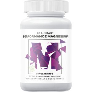 Performance Magnesium 1000 mg 50 tbl. (Hořčík + Vitamín B6) Nejlépe vstřebatelný hořčík bisglycinát MagChel® 53% DDD + Aktivní forma vitamínu B6 100% DDD, doplněk stravy
