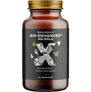 BrainMax Bio-Enhanced® Na-RALA, aktivní kyselina lipoová, 60 rostlinných kapslí Patentovaná forma aktivní R-lipoové kyseliny, doplněk stravy