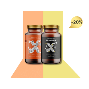 BrainMax BrainMax Liposomal Vitamin C 500 mg, 60 rostlinných kapslí+BrainMax Apigenin, 300 mg, 60 kapslí Doplněk stravy