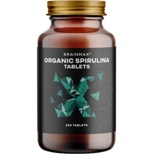 BrainMax Spirulina BIO, tablety Počet kapslí: 200 tablet doplněk stravy, *CZ-BIO-001 certifikát