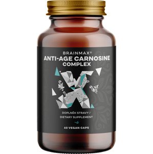 BrainMax Anti-Age Carnosine complex, karnosin komplex, 60 kapslí Evidence-based složení pro podporu energie a mozku, doplněk stravy, 30 dávek