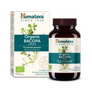 Himalaya Herbals Himalaya Organic Bacopa, Bakopa drobnolistá, BIO, 60 kapslí Doplněk stravy