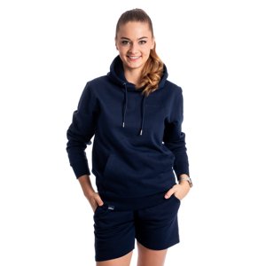 BrainMax unisex modrá mikina s kapucí, BIO bavlna Velikost: XL Mikina z organické bavlny pro muže i ženy