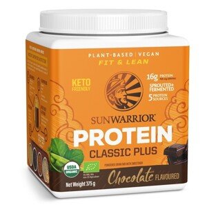 Sunwarrior Classic Plus Organic Protein, čokoládový, BIO, 375 g Doplněk stravy