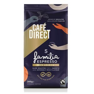 Cafédirect Familia Espresso SCA 82 mletá káva, 200 g