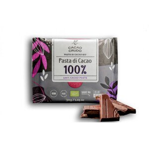 Cacao Crudo Raw Hořká čokoláda 100%, BIO, 30 g *IT-BIO-006 certifikát