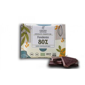 Cacao Crudo Raw Hořká čokoláda 80%, BIO, 30 g *IT-BIO-006 certifikát