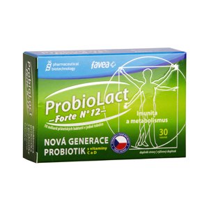 Favea ProbioLact forte N°12, Probiotika s prebiotiky, 30 kapslí Doplněk stravy