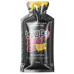 BrainMax LAUF Energy Gel Příchuť: Slané jablko s kofeinem 40 g Sacharidy a elektrolyty pro okamžitou a dlouhotrvající podporu, doplněk stravy