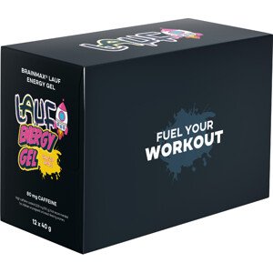 BrainMax LAUF Energy Gel Příchuť: Slané jablko s kofeinem 12x40 g Sacharidy a elektrolyty pro okamžitou a dlouhotrvající podporu, doplněk stravy