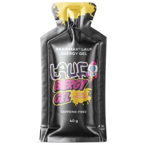 BrainMax LAUF Energy Gel Příchuť: Slaná jahoda bez kofeinu 40 g Sacharidy a elektrolyty pro okamžitou a dlouhotrvající podporu, doplněk stravy