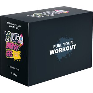 BrainMax LAUF Energy Gel Příchuť: Slané jablko bez kofeinu 12x40 g Sacharidy a elektrolyty pro okamžitou a dlouhotrvající podporu, doplněk stravy