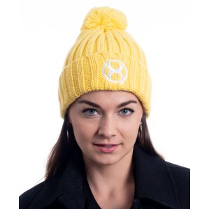 BrainMax zimní čepice, žlutá Unisex zimní čepice