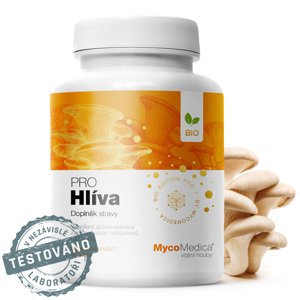 MycoMedica - Hlíva PRO, 90 rostlinných kapslí Doplněk stravy