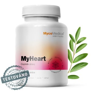 MycoMedica - MyHeart, podpora srdce, 90 rostlinných kapslí Doplněk stravy